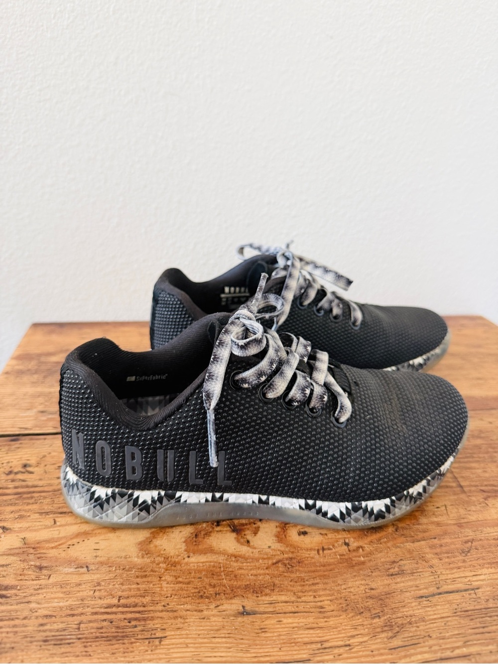 NOBULL Outwork Trainer Shoes - Black Grey Patchwork CrossFit Shoes
